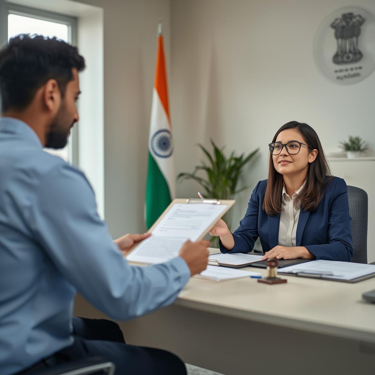 Professional Apostille Services consultation in a modern Indian office